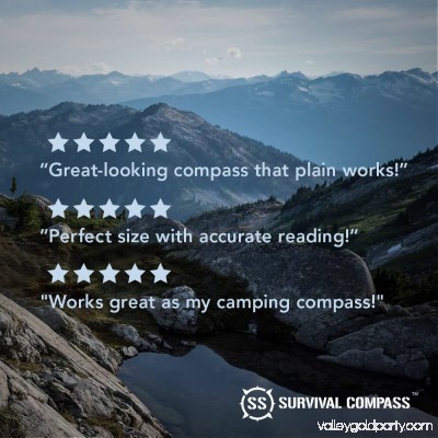 Best Camping Survival Compass | Glow in the Dark Military Compass | Highest Quality Survival Gear Compass